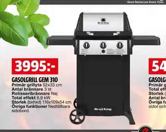 Bauhaus GASOLGRILL GEM 310 erbjuda