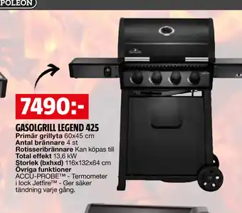 Bauhaus GASOLGRILL LEGEND 425 erbjuda