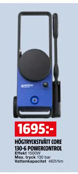 Bauhaus HÖGTRYCKSTVÄTT CORE 130-6 POWERCONTROL erbjuda