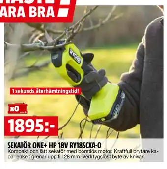 Bauhaus SEKATÖR ONE+ HP 18V RY18SCXA-0 erbjuda