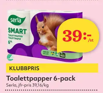 Hemköp Toalettpapper 6-pack erbjuda