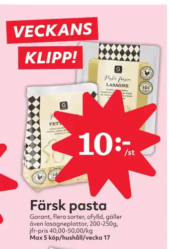 Hemköp Färsk pasta erbjuda