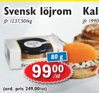 T-jarlen Svensk löjrom erbjuda