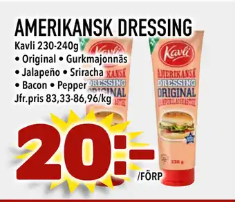Nya Pulsen AMERIKANSK DRESSING erbjuda