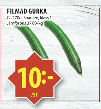 Matvärlden Tensta FILMAD GURKA erbjuda