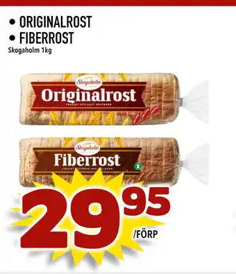 Din Mat ORIGINALROST • FIBERROST erbjuda