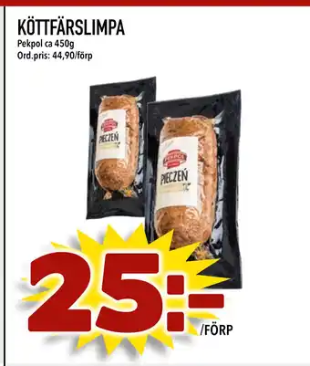 Din Mat KÖTTFÄRSLIMPA erbjuda