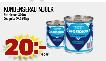 Din Mat KONDENSERAD MJÖLK erbjuda