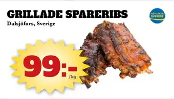 Bonum Matmarknad GRILLADE SPARERIBS erbjuda