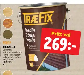 Jem&Fix TRÄOLJA erbjuda