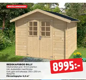 Jem&Fix REDSKAPSBOD BILLY erbjuda