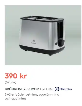 Electrolux Home BRÖDROST 2 SKIVOR erbjuda