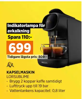 Power KAPSELMASKIN erbjuda