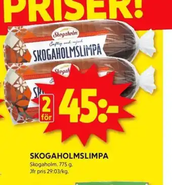 ICA Kvantum Skogaholmslimpa erbjuda