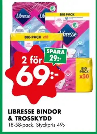 ÖoB Libresse bindor erbjuda