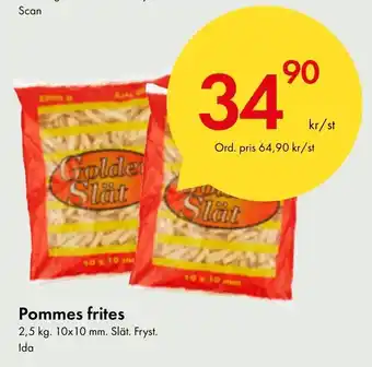 Snabbgross Pommes frites erbjuda
