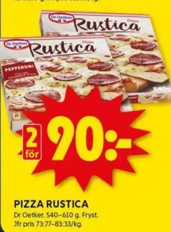 ICA Kvantum PIZZA RUSTICA erbjuda