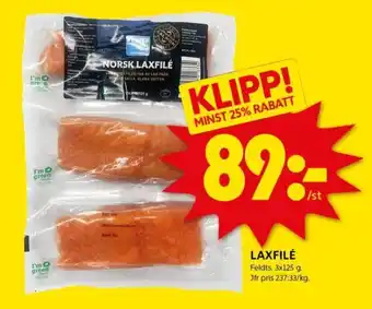 ICA Kvantum LAXFILÉ erbjuda