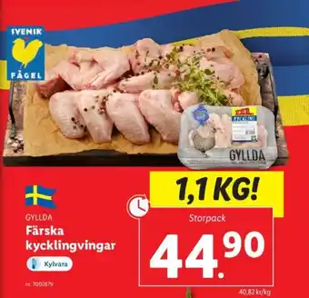 Lidl GYLLDA Färska kycklingvingar erbjuda