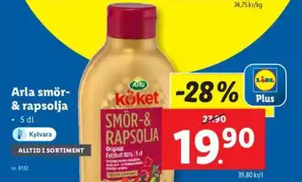 Lidl Arla smör- & rapsolja erbjuda