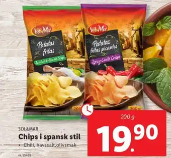 Lidl SOL&MAR Chips i spansk stil erbjuda