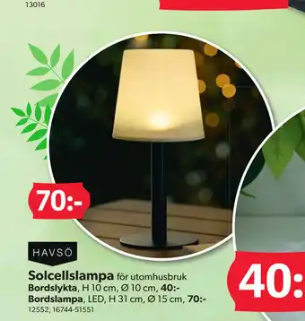 DollarStore Bordslampa erbjuda