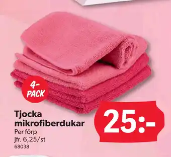 DollarStore Tjocka mikrofiberdukar erbjuda