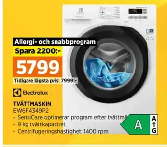 Power Electrolux tvättmaskin erbjuda