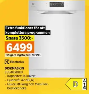 Power Electrolux diskmaskin erbjuda