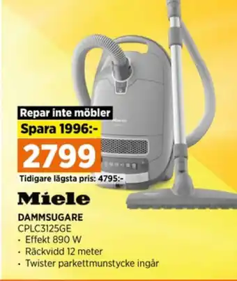 Power Miele dammsugare erbjuda