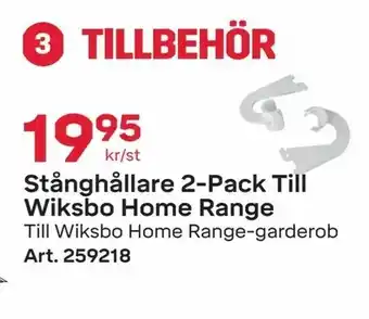 Byggmax Stånghållare 2-Pack Till Wiksbo Home Range erbjuda