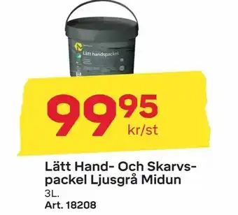Byggmax Lätt Hand- Och Skarvspackel Ljusgrå Midun erbjuda