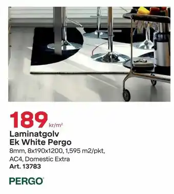 Byggmax Laminatgolv Ek White Pergo erbjuda