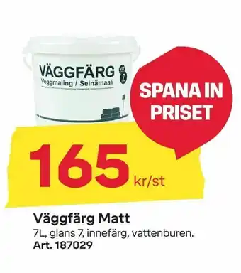 Byggmax Väggfärg Matt erbjuda