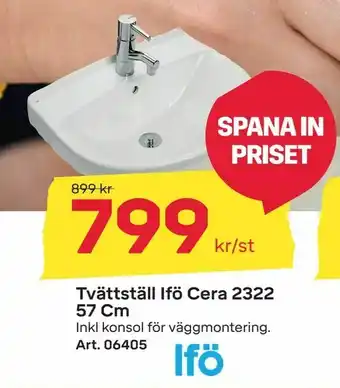 Tvättställ Ifö Cera 2322 57 Cm
