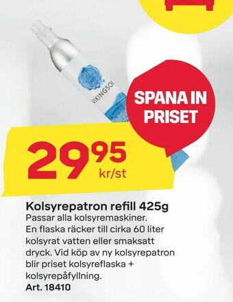 Byggmax Kolsyrepatron refill 425g erbjuda