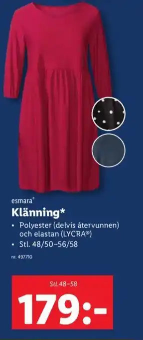 Lidl Klänning erbjuda