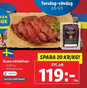 Lidl Scan nötskivor erbjuda