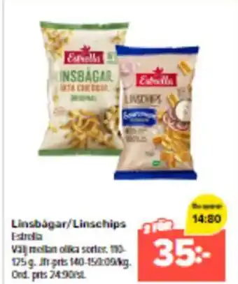 Coop Extra Linsbagar/Linschips Estrella erbjuda