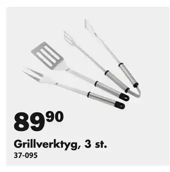 Biltema Grillverktyg, 3 st erbjuda