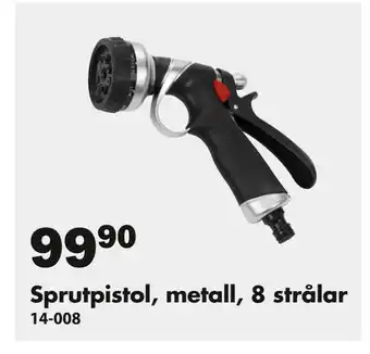 Biltema Sprutpistol, metall, 8 strålar erbjuda