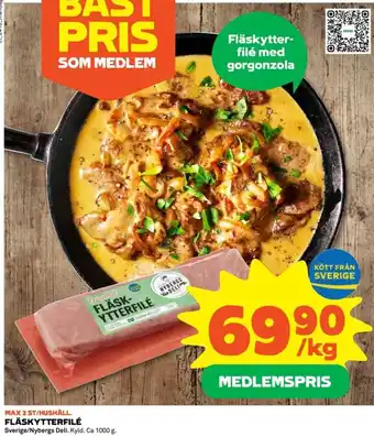 Coop FLÄSKYTTERFILÉ erbjuda