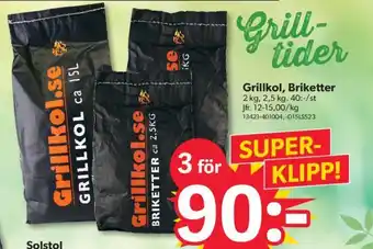 DollarStore Grillkol, Briketter erbjuda