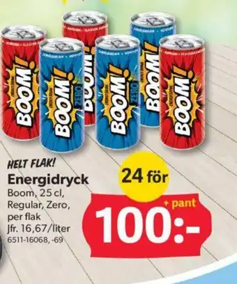 DollarStore Energidryck Boom erbjuda