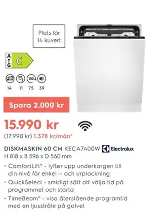 Electrolux Home Electrolux diskmaskin erbjuda