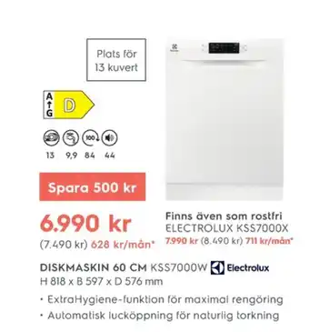 Electrolux Home Electrolux diskmaskin erbjuda