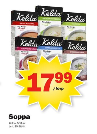 Pekås Kelda Soppa 500ml erbjuda