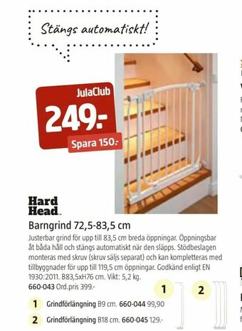 Jula Barngrind 72,5-83,5 cm erbjuda