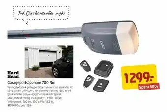 Jula Garageportsöppnare 700 Nm erbjuda