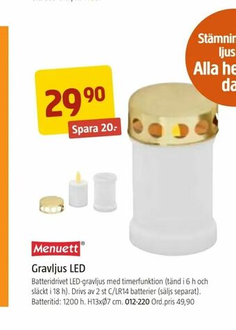 Jula Gravljus LED erbjuda